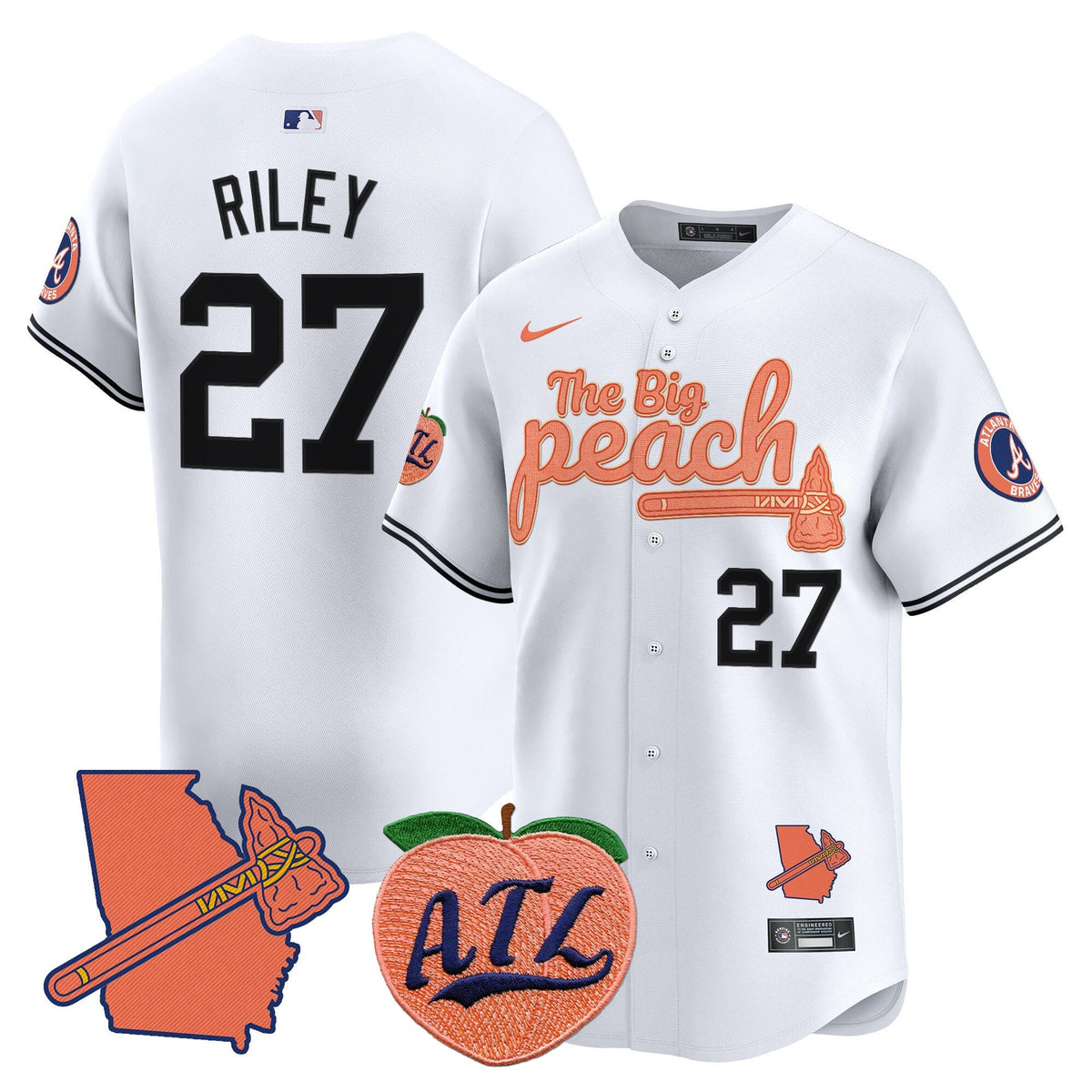 ATL The Big Peach Vapor Premier Limited Jersey V2 - Stitched