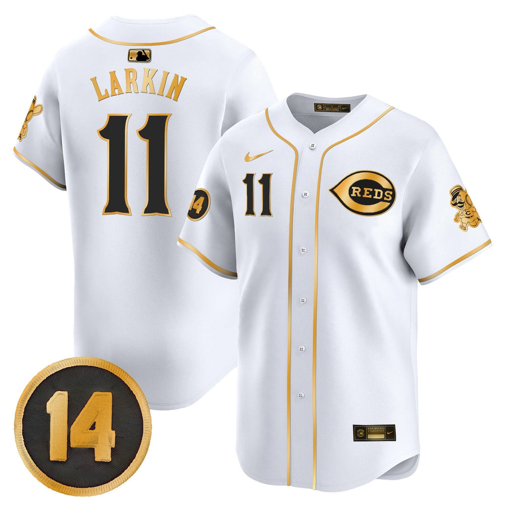 CIN Pete Rose Patch Vapor Premier Limited Jersey - Stitched