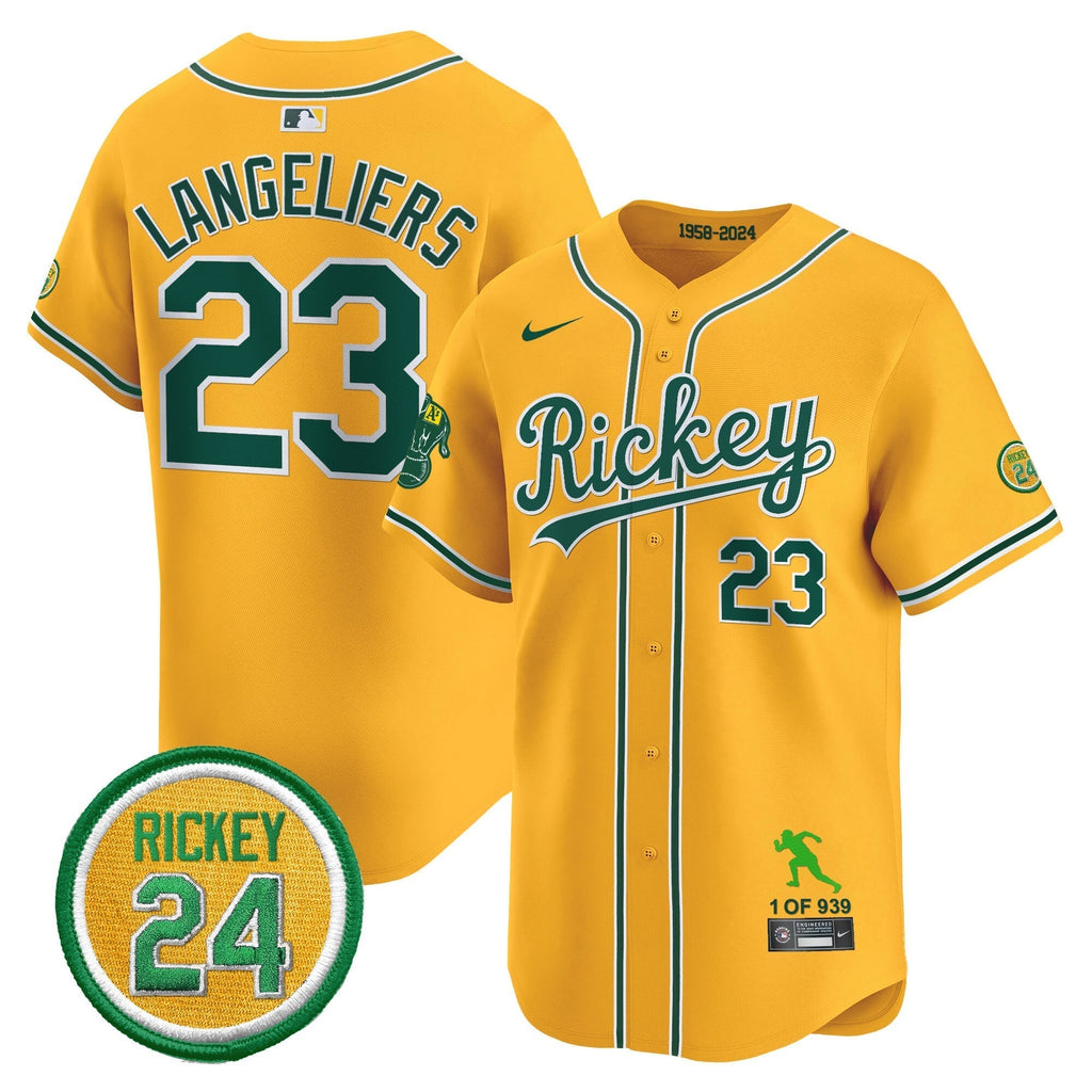 OAK Rickey Tribute style Vapor Premier Limited Jersey - Stitched