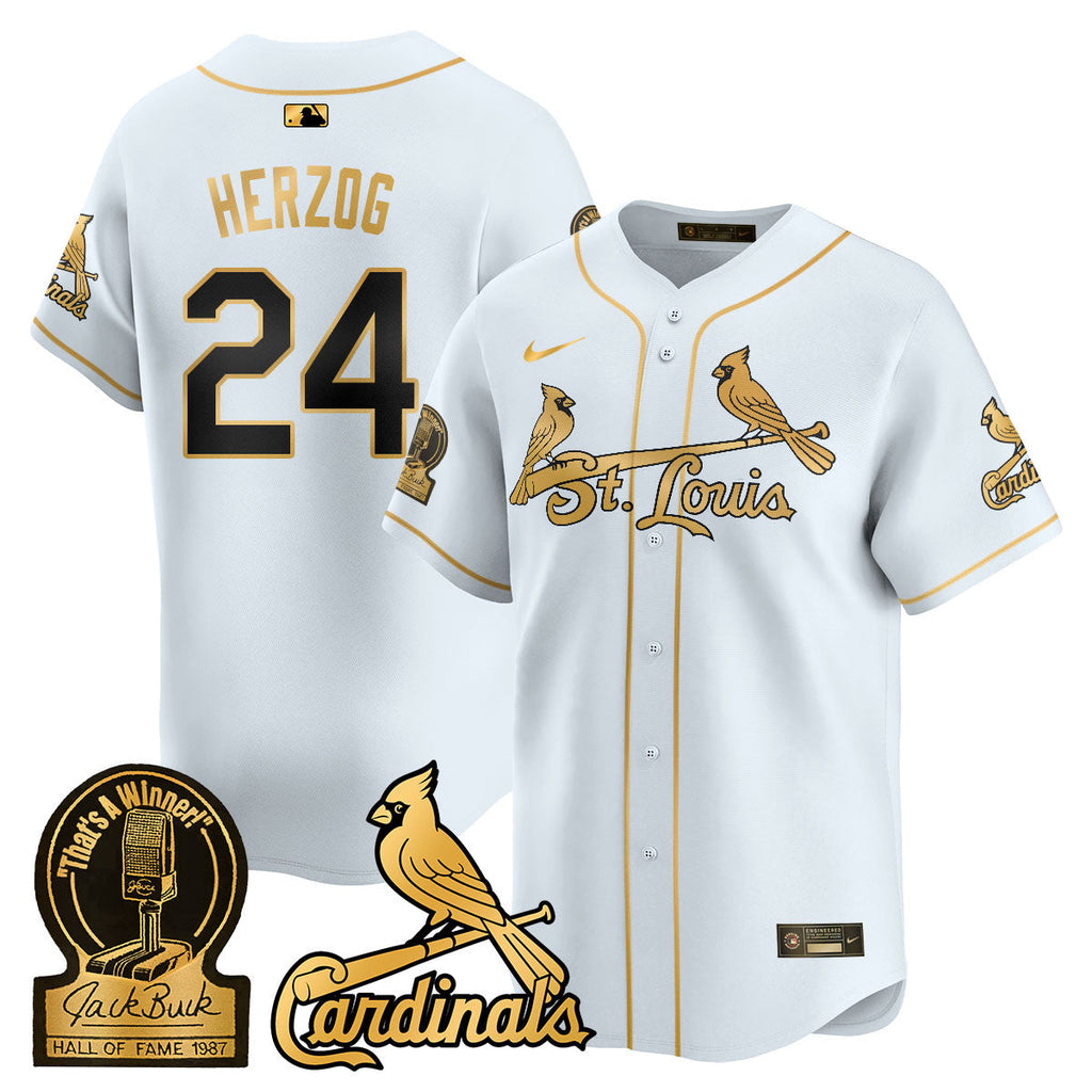 STL Jack Buck Limited Jersey - Stitched