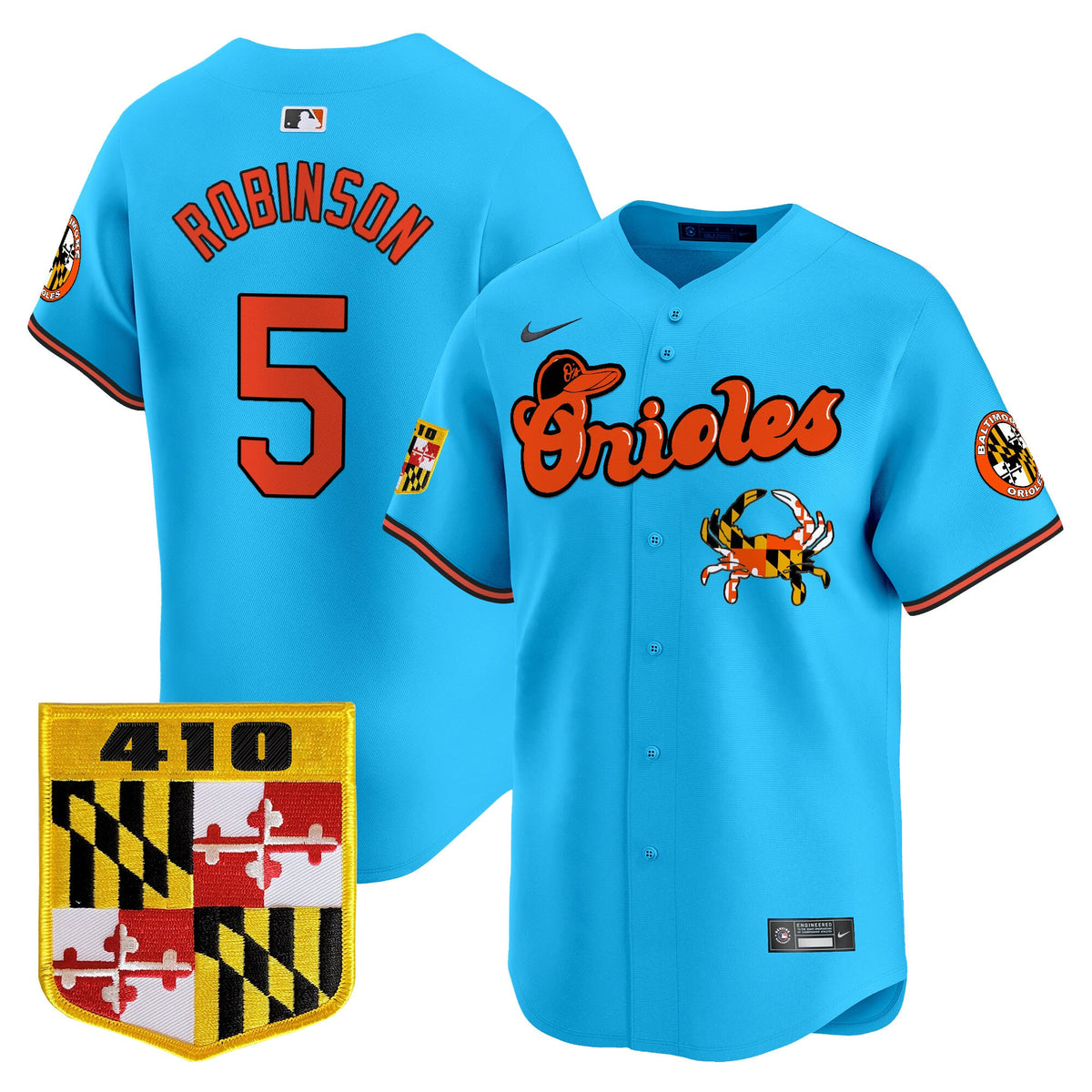 BAL 410 & Chesapeake Crab Patch Vapor Premier Limited Jersey - Stitched (8)