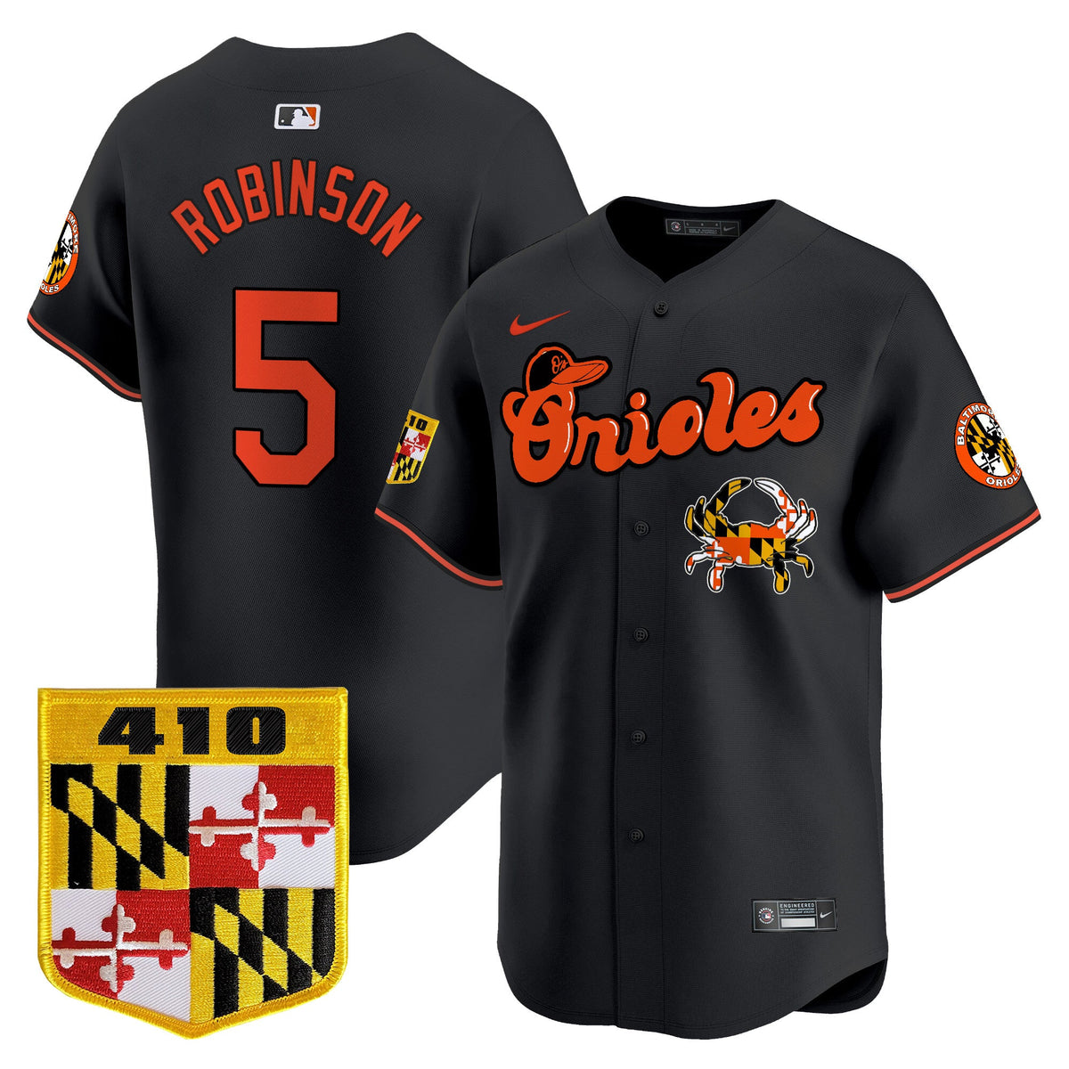 BAL 410 & Chesapeake Crab Patch Vapor Premier Limited Jersey - Stitched (8)