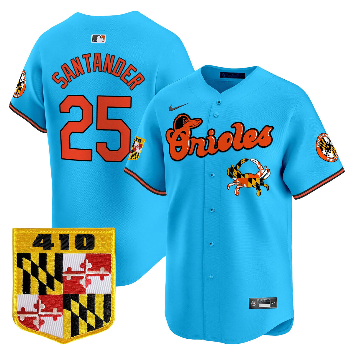 BAL 410 & Chesapeake Crab Patch Vapor Premier Limited Jersey - Stitched