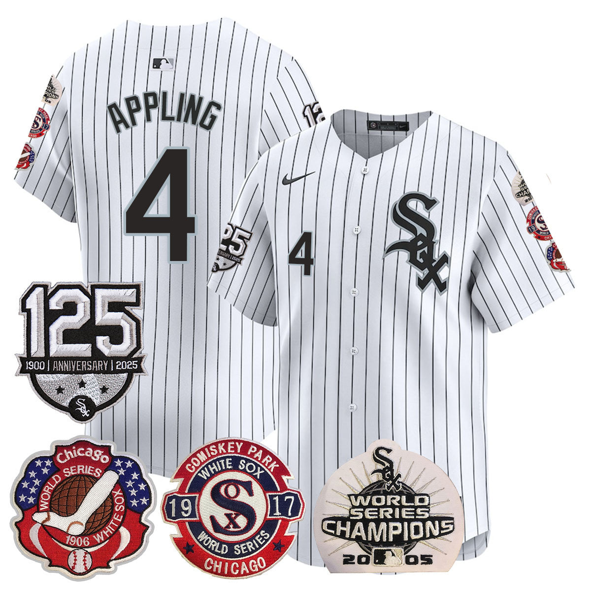 CWS 125th Anniversary - World Series Champions Jersey - Stitched