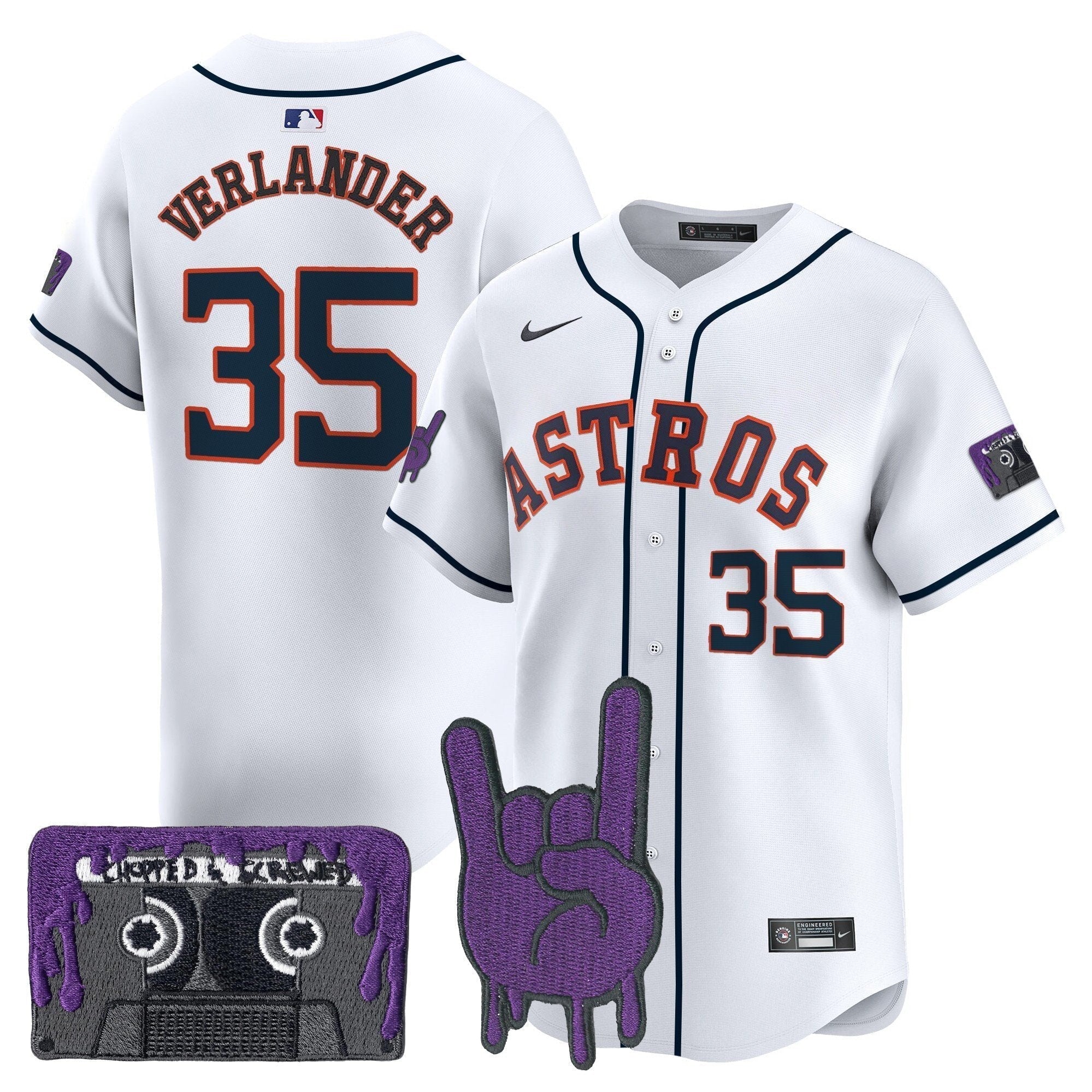 HOU DJ Screw Patch Vapor Premier Limited Jersey - Stitched