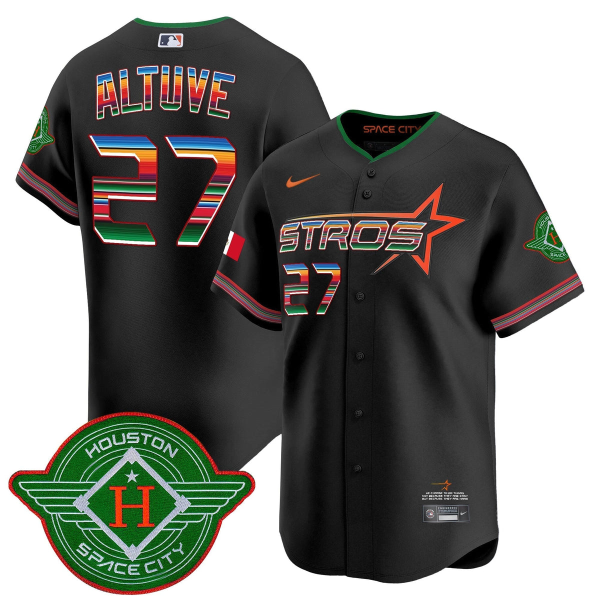 Astros 2025 City Connect Mexico Vapor Premier Limited Jersey - Stitched