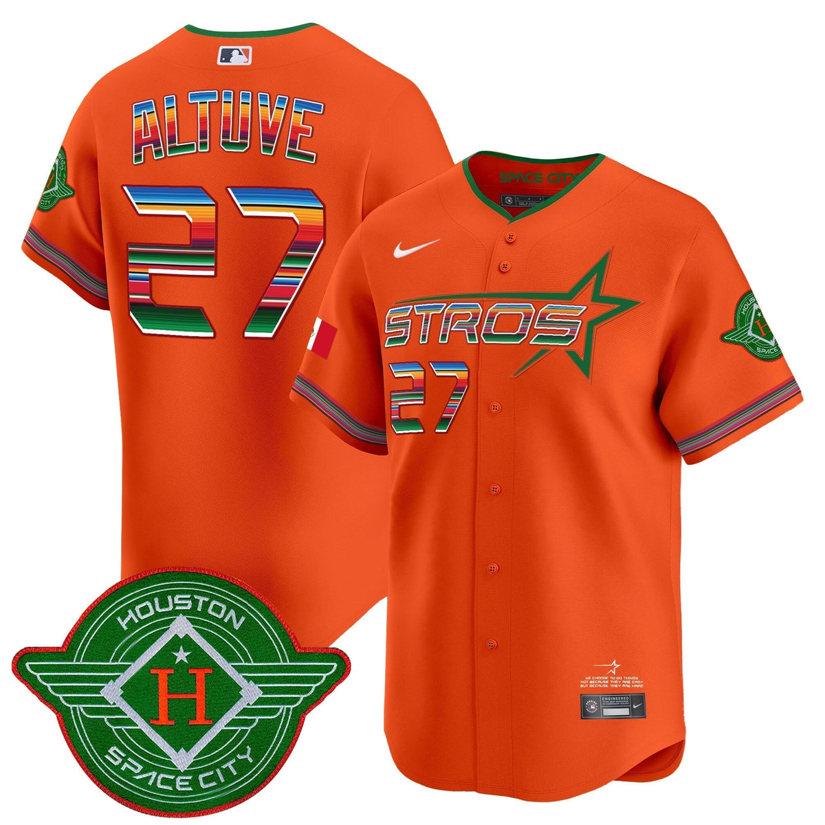 Astros 2025 City Connect Mexico Vapor Premier Limited Jersey - Stitched