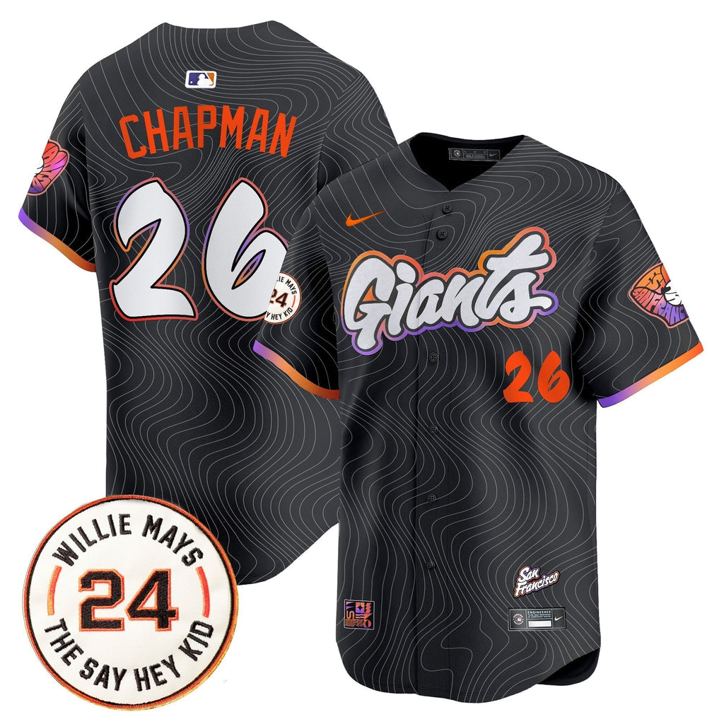 SF 2025 Willie Mays Patch Vapor Premier Limited Jersey - Stitched