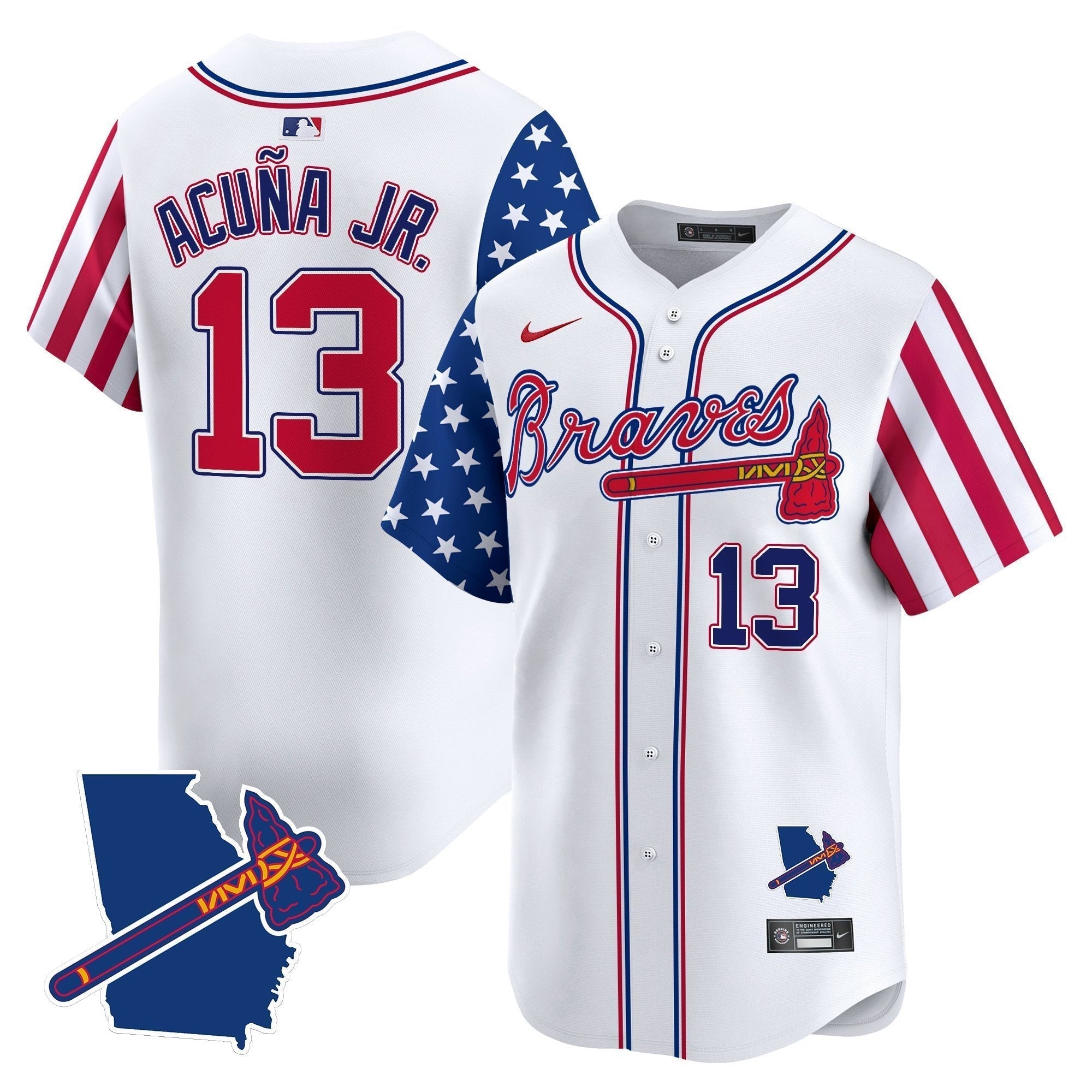 ATL 2025 Independence Day Vapor Premier Limited Jersey N1 - Stitched