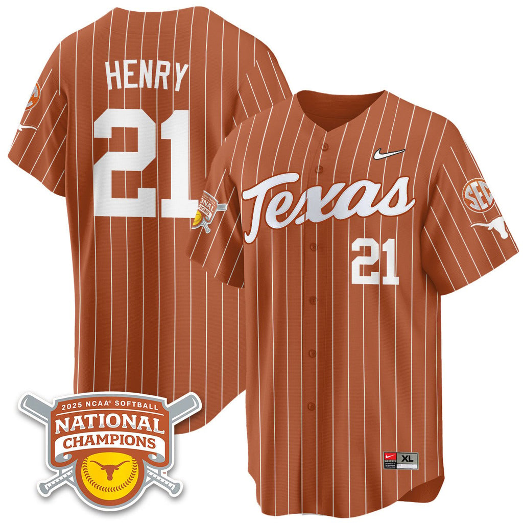 TEX Softball 2025 World Series Champions Limited Jersey - Stitched