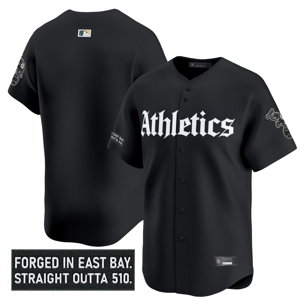 Athletics 'Gothic East Bay Edition' Vapor Premier Limited Jersey - Stitched
