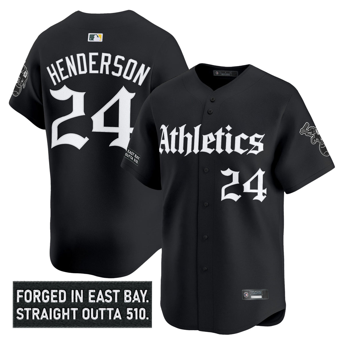 Athletics 'Gothic East Bay Edition' Vapor Premier Limited Jersey - Stitched