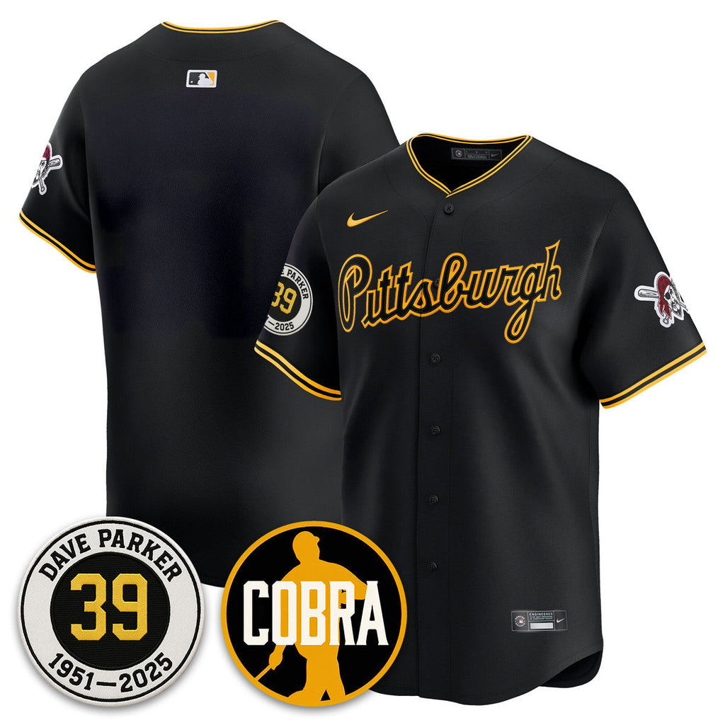 PIT Memories Dave Parker Jersey- “COBRA” Patch - Stitched
