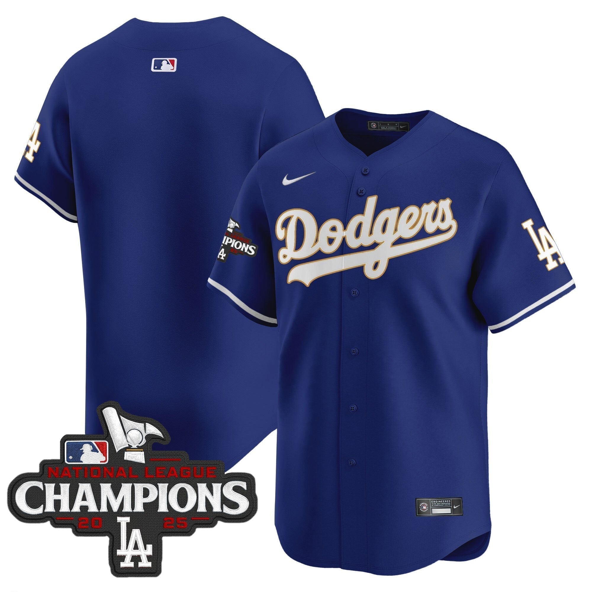 Dodgers 2025 National League Champions Vapor Premier Limited Jersey - Stitched