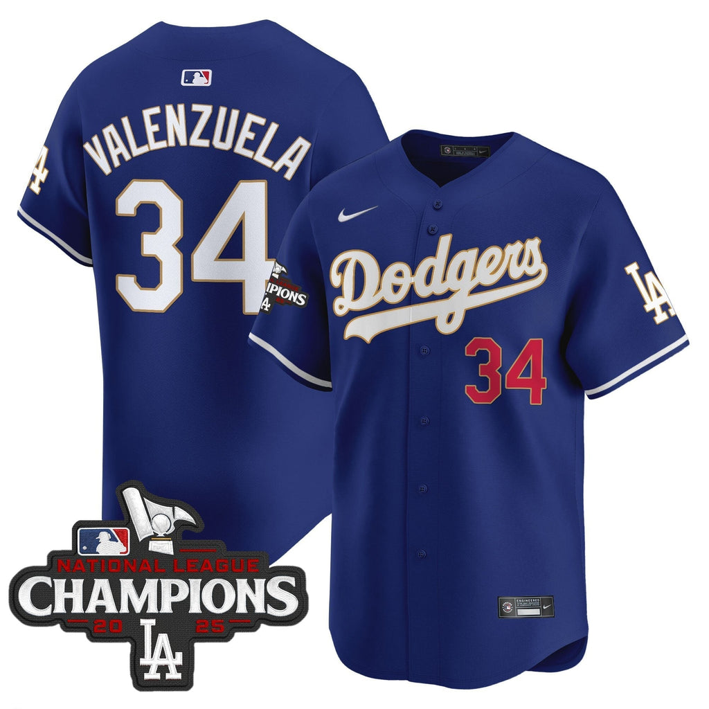 Dodgers 2025 National League Champions Vapor Premier Limited Jersey - Stitched