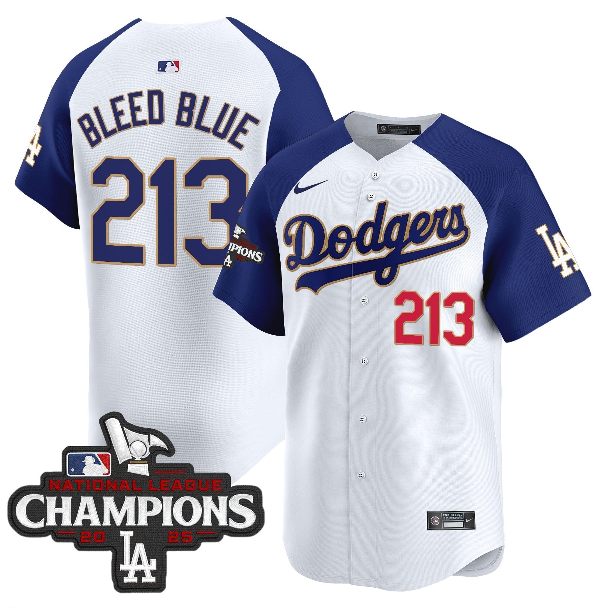 Dodgers 2025 National League Champions Vapor Premier Limited Jersey - Stitched