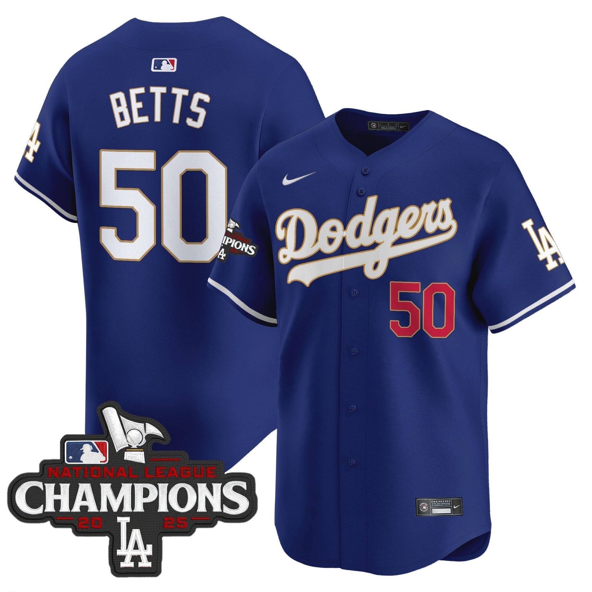 Dodgers 2025 National League Champions Vapor Premier Limited Jersey - Stitched