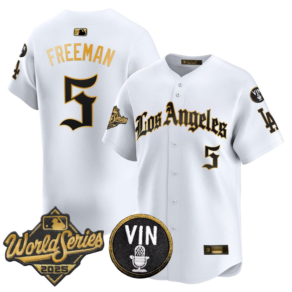 Dodgers 2025 World Series Vapor Premier Limited Jersey - LA Gothic Edition - Stitched