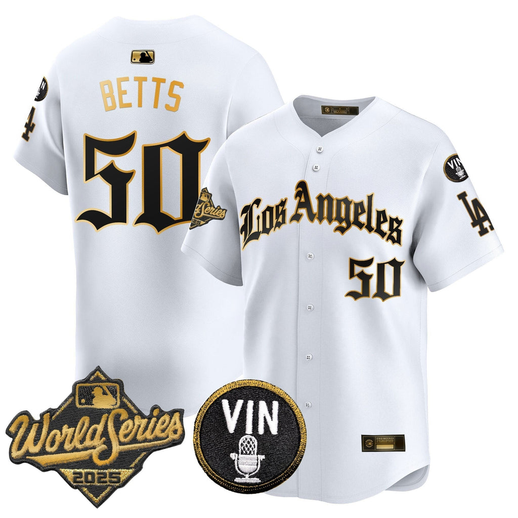 Dodgers 2025 World Series Vapor Premier Limited Jersey - LA Gothic Edition - Stitched