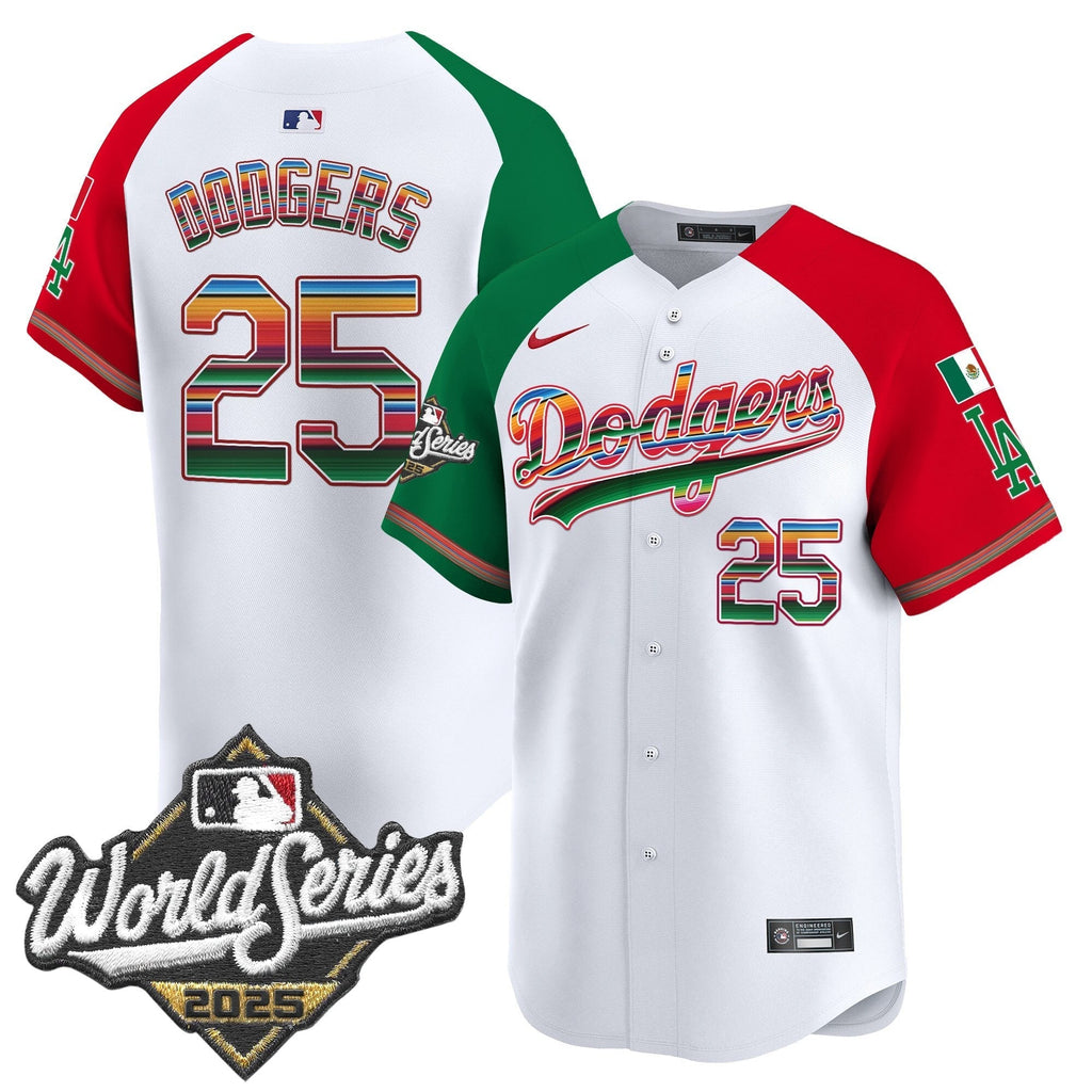 Dodgers Mexico 2025 World Series Vapor Premier Limited Jersey - Stitched