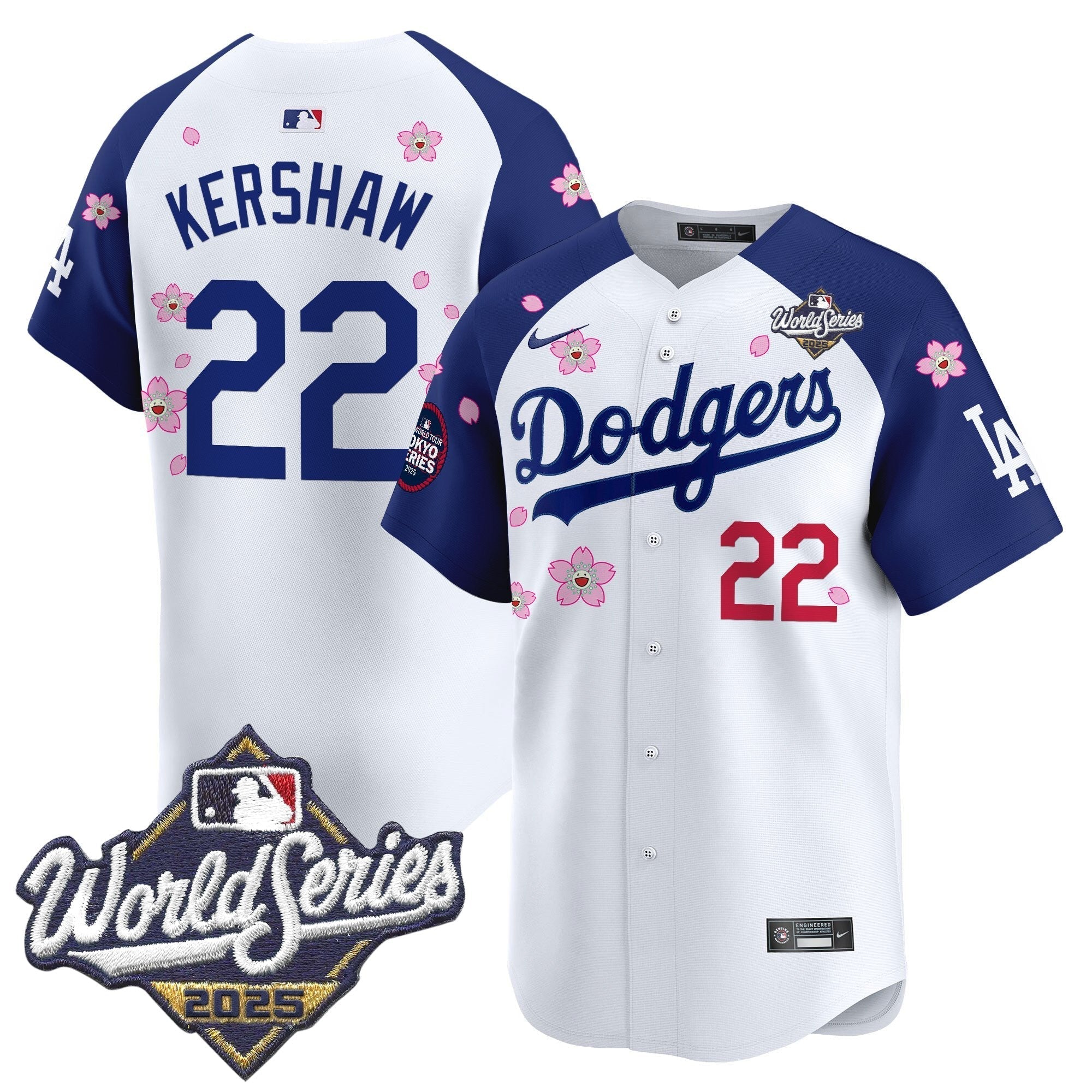LAD 2025 World Series x Tokyo Series Vapor Premier Limited Jersey V2 - Stitched