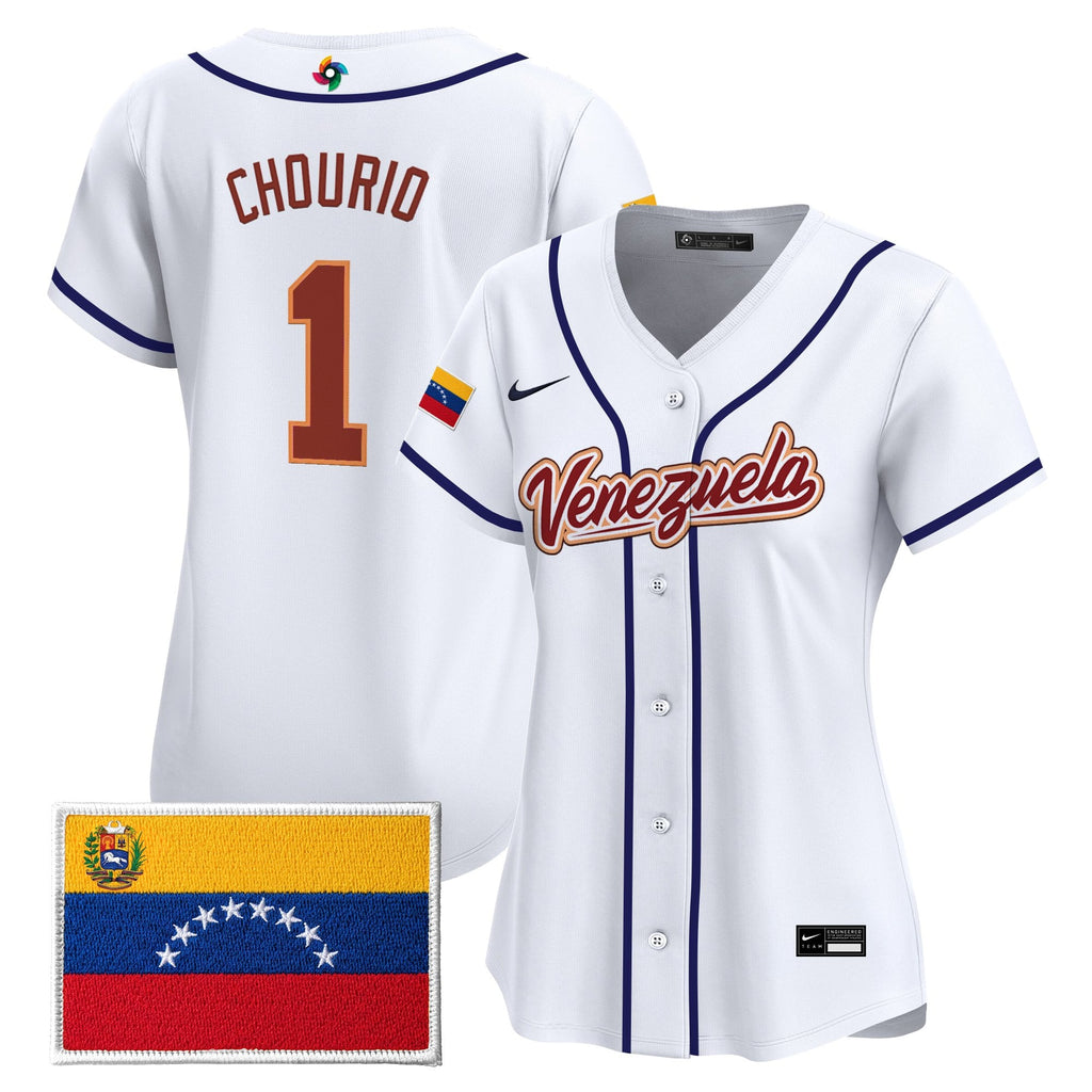 Women's Team Venezuela World Baseball Classic Vapor Premier Jersey - 2026 Roster - Stitched