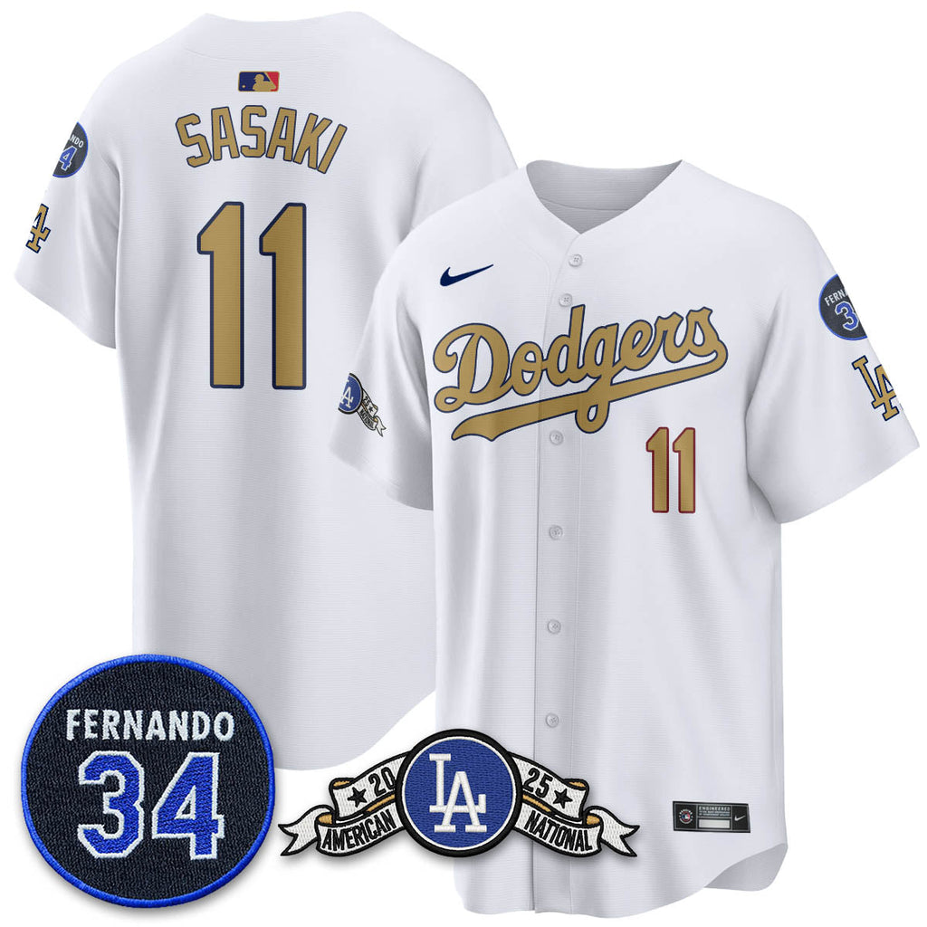 LAD 2025 National League Champions Jersey - Stitched