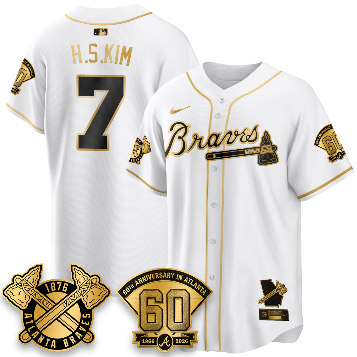 ATL 60th Anniversary Special Edition Vapor Limited Jersey - All Stitched