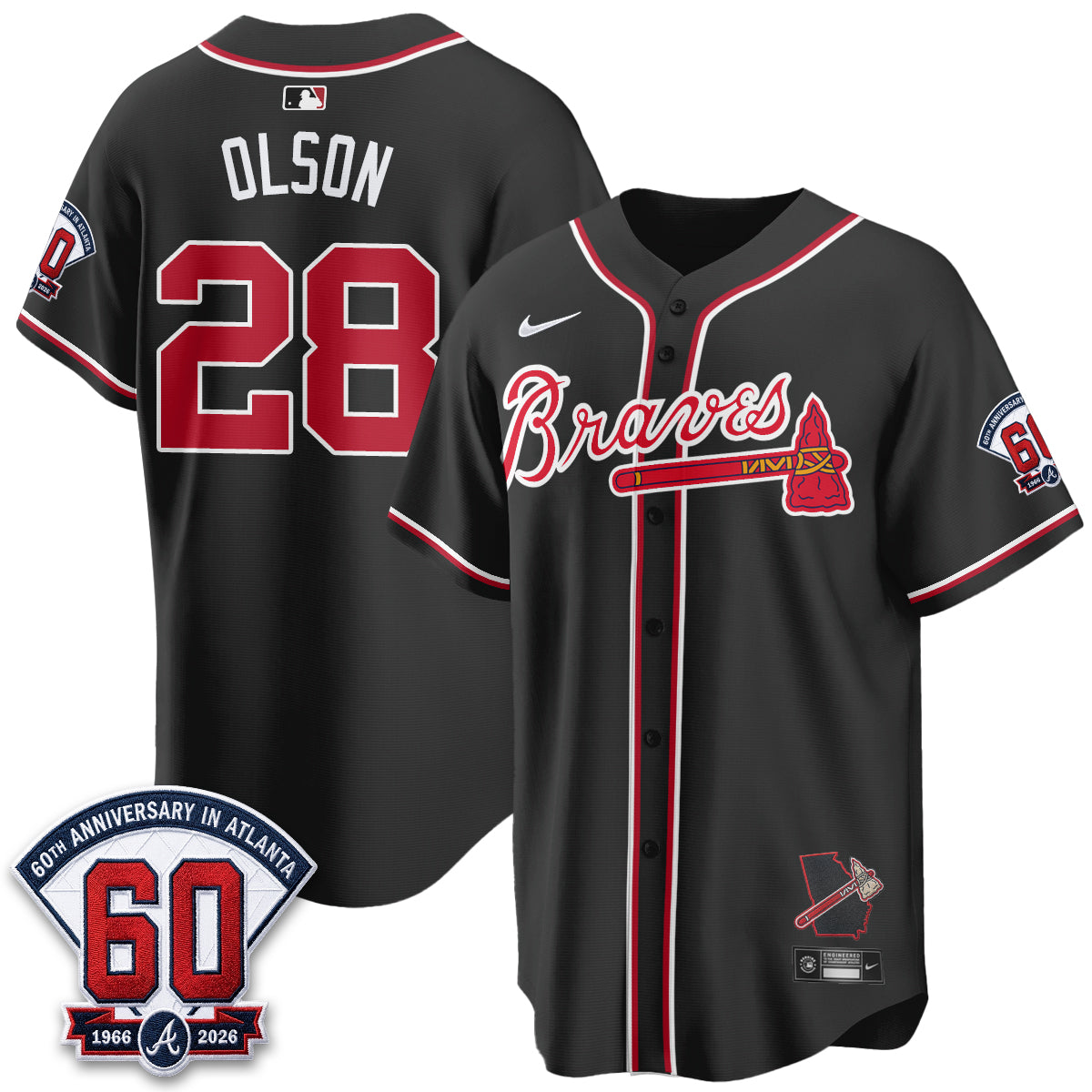 ATL 2026 Black Out Style Vapor Limited Jersey - All Stitched