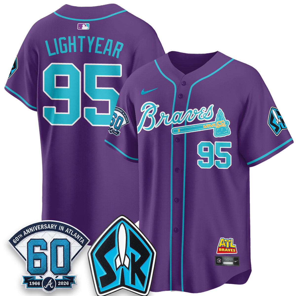 ATL 60th Anniversary Space Ranger Edition Vapor Limited Jersey - All Stitched