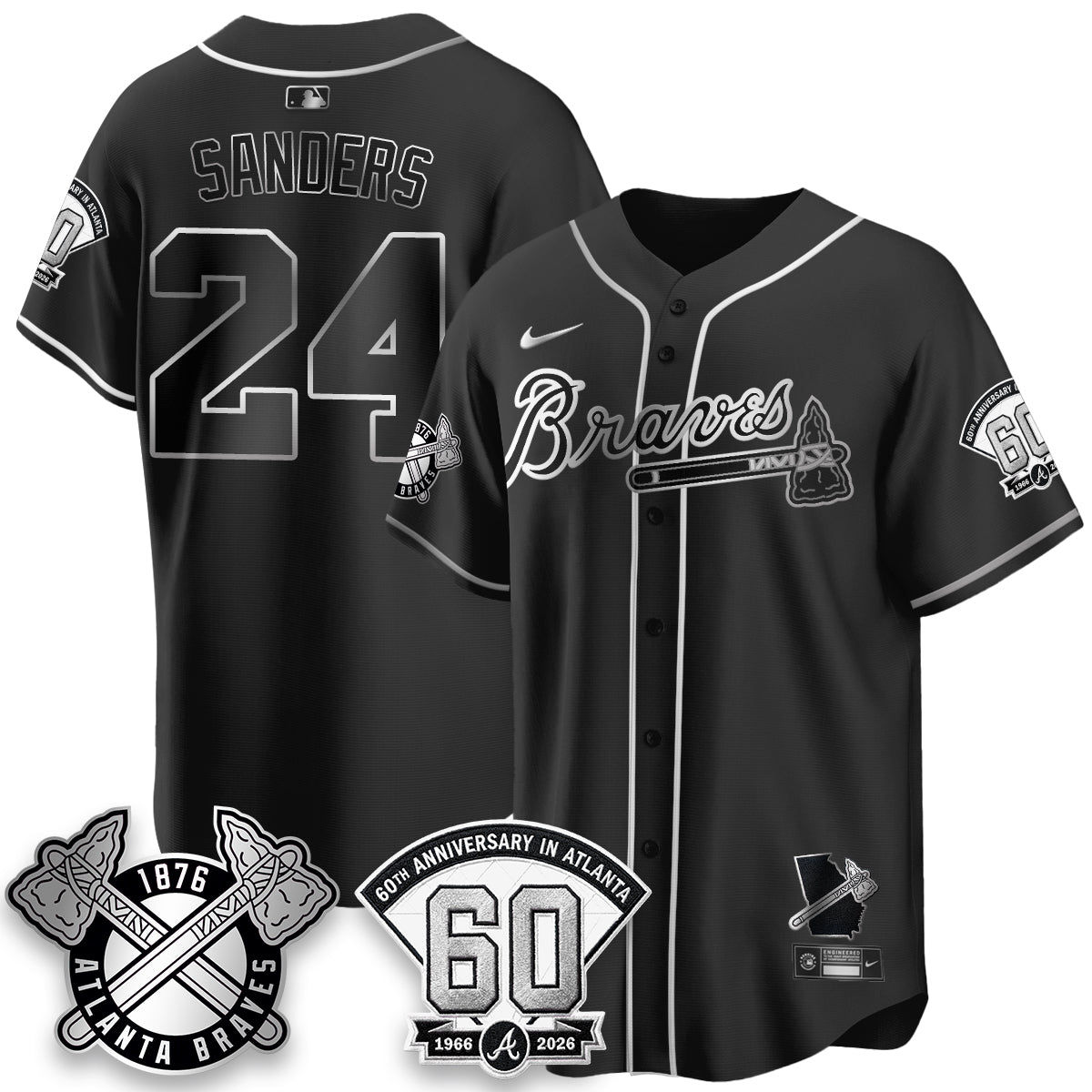 ATL 60th Anniversary Special Edition Vapor Limited Jersey - All Stitched