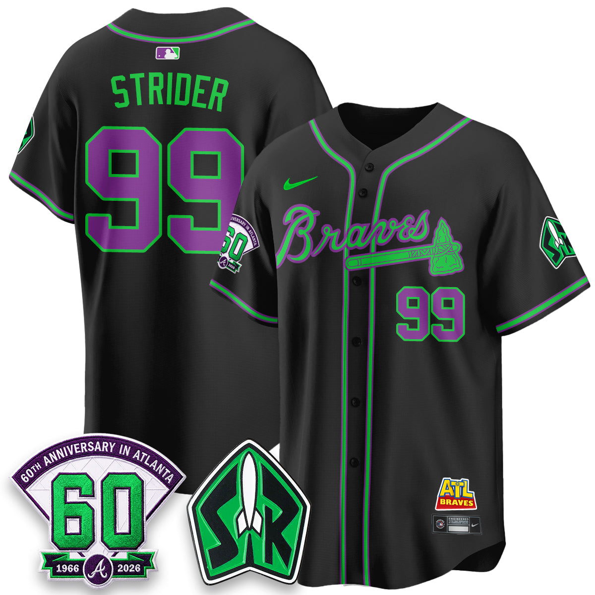ATL 60th Anniversary Space Ranger Edition Vapor Limited Jersey - All Stitched