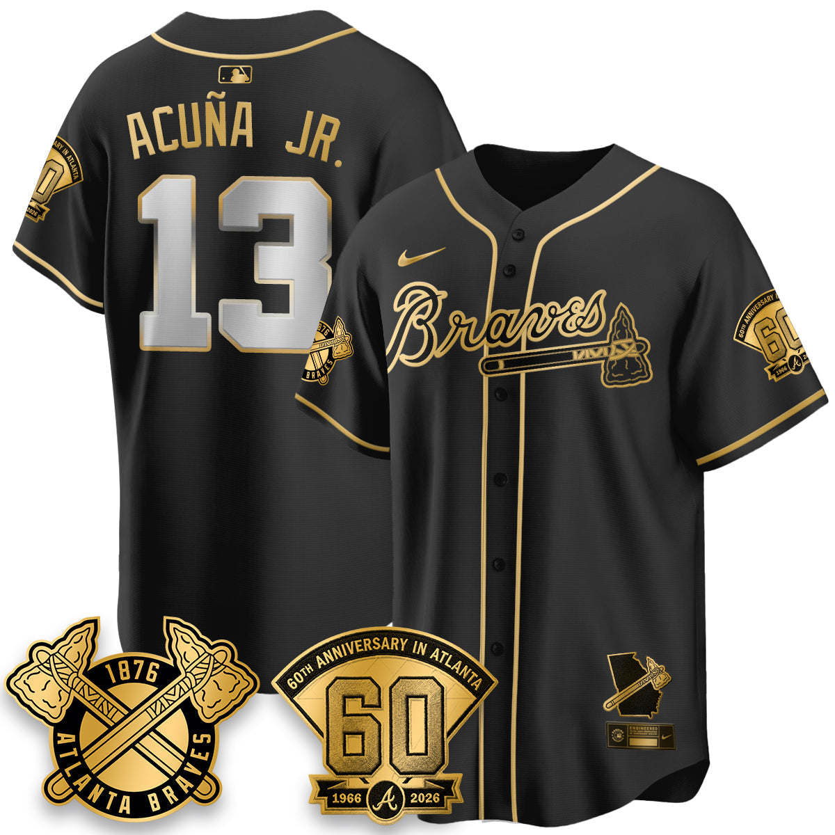 ATL 60th Anniversary Special Edition Vapor Limited Jersey - All Stitched