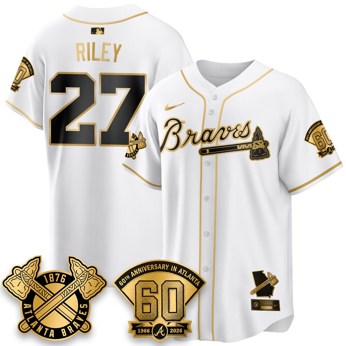 ATL 60th Anniversary Special Edition Vapor Limited Jersey - All Stitched