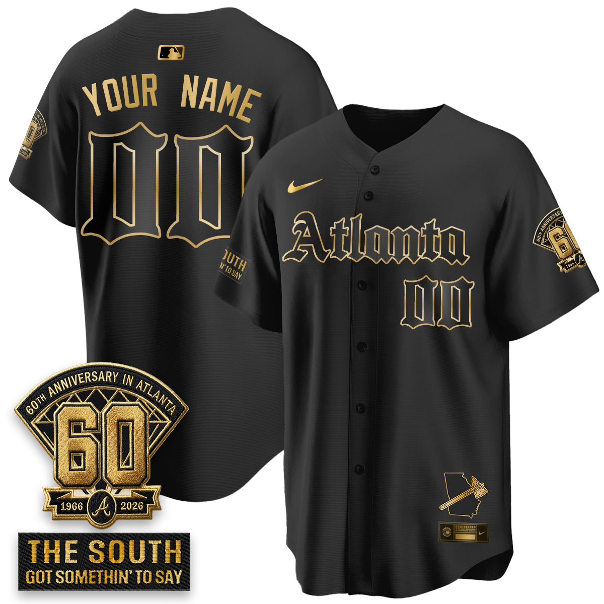 ATL 2026 Gothic Edition Vapor Limited Custom Jersey - All Stitched V2