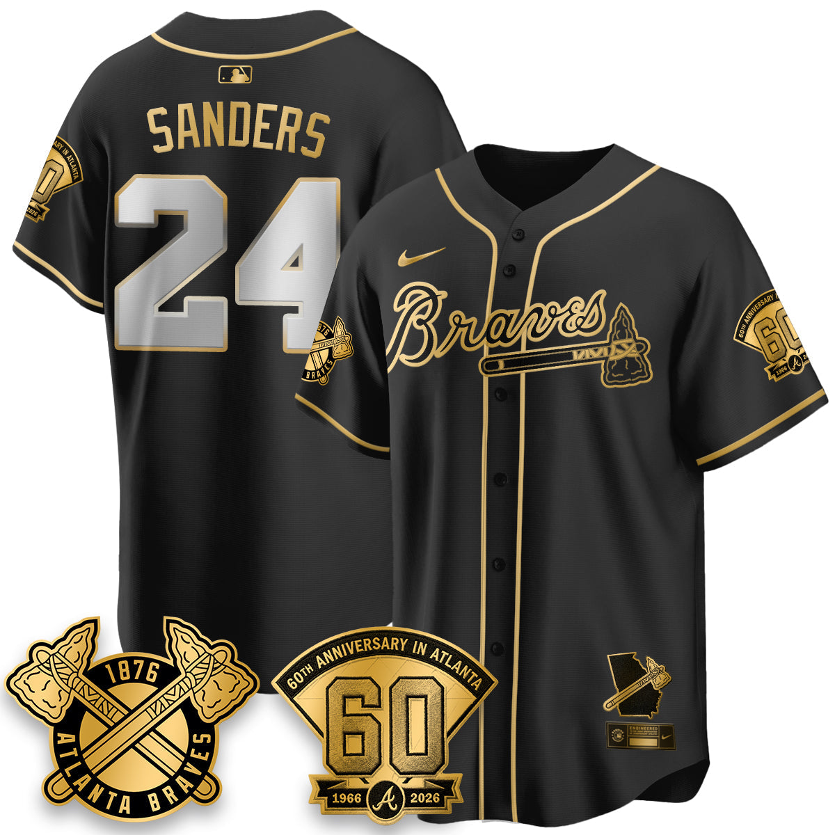 ATL 60th Anniversary Special Edition Vapor Limited Jersey - All Stitched
