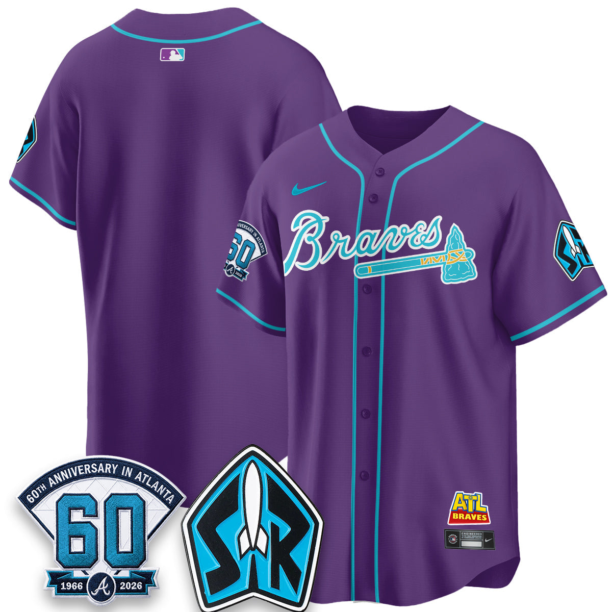 ATL 60th Anniversary Space Ranger Edition Vapor Limited Jersey - All Stitched