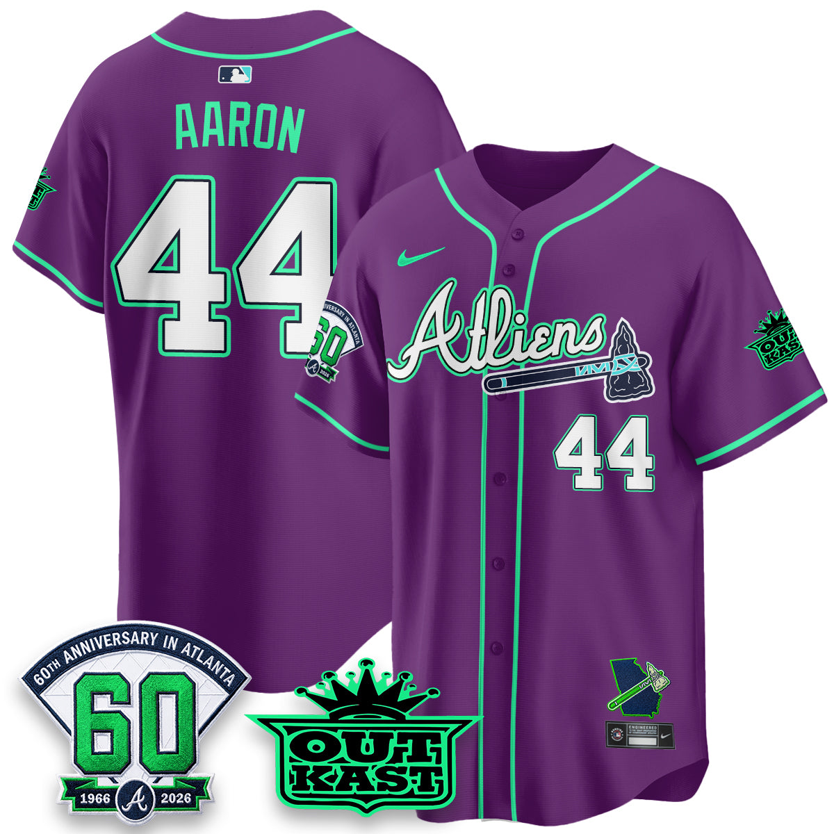 ATL x Atliens Cool Base Galaxy Version Jersey - Stitched