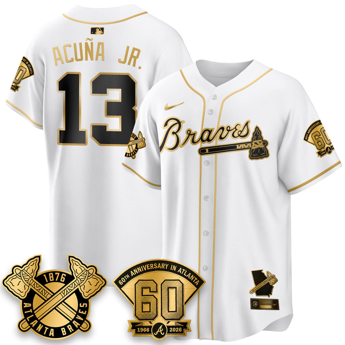 ATL 60th Anniversary Special Edition Vapor Limited Jersey - All Stitched