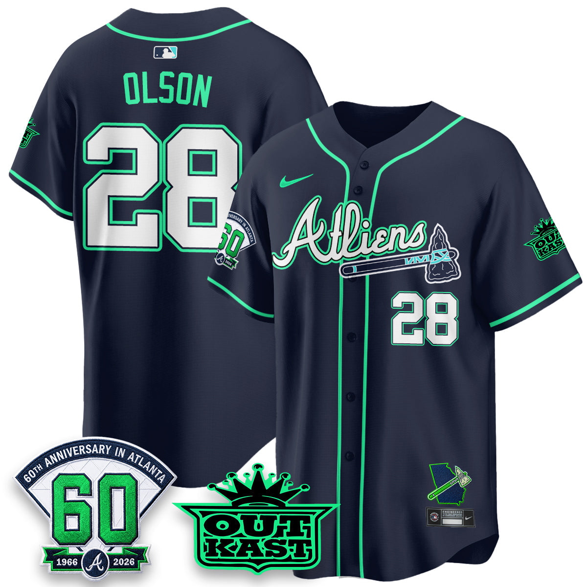 ATL x Atliens Cool Base Galaxy Version Jersey - Stitched (28)