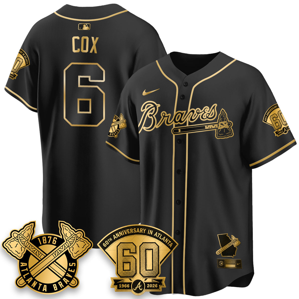 ATL 60th Anniversary Special Edition Vapor Limited Jersey - All Stitched