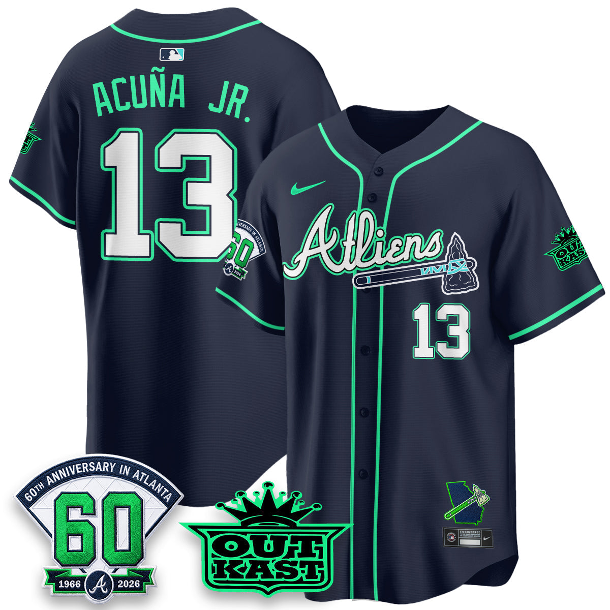 ATL x Atliens Cool Base Galaxy Version Jersey - Stitched (28)