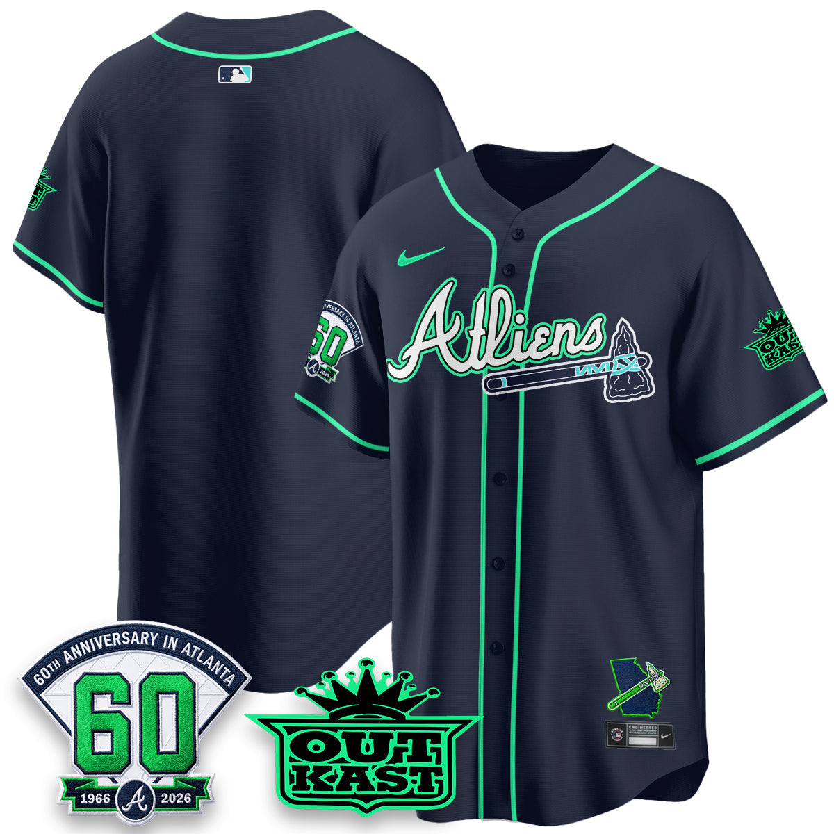 ATL x Atliens Cool Base Galaxy Version Jersey - Stitched (28)