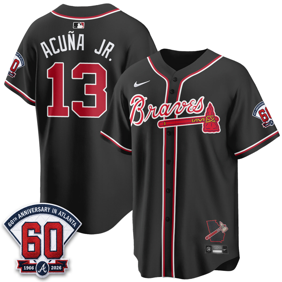 ATL 2026 Black Out Style Vapor Limited Jersey - All Stitched