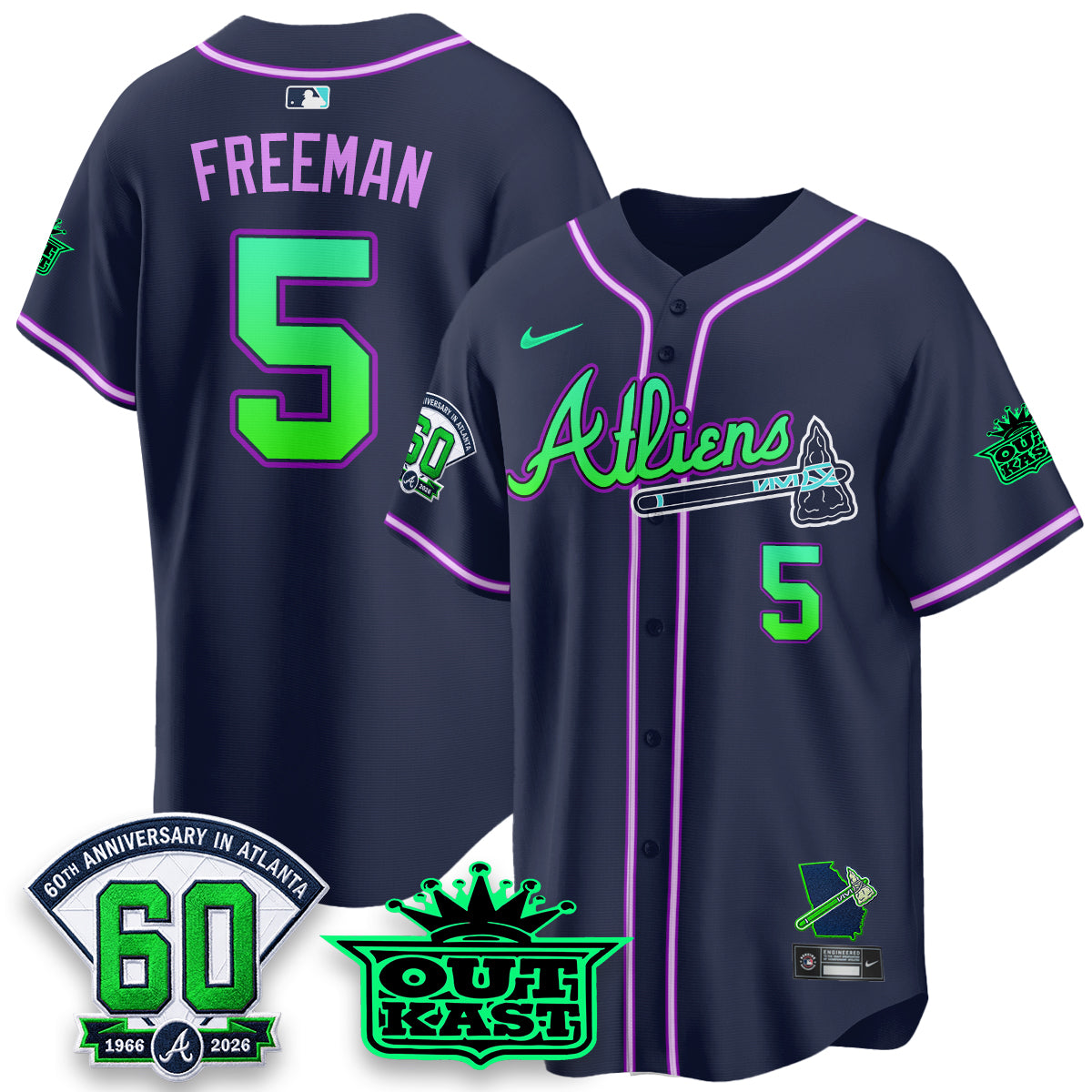ATL x Atliens Cool Base Galaxy Version Jersey - Stitched (28)