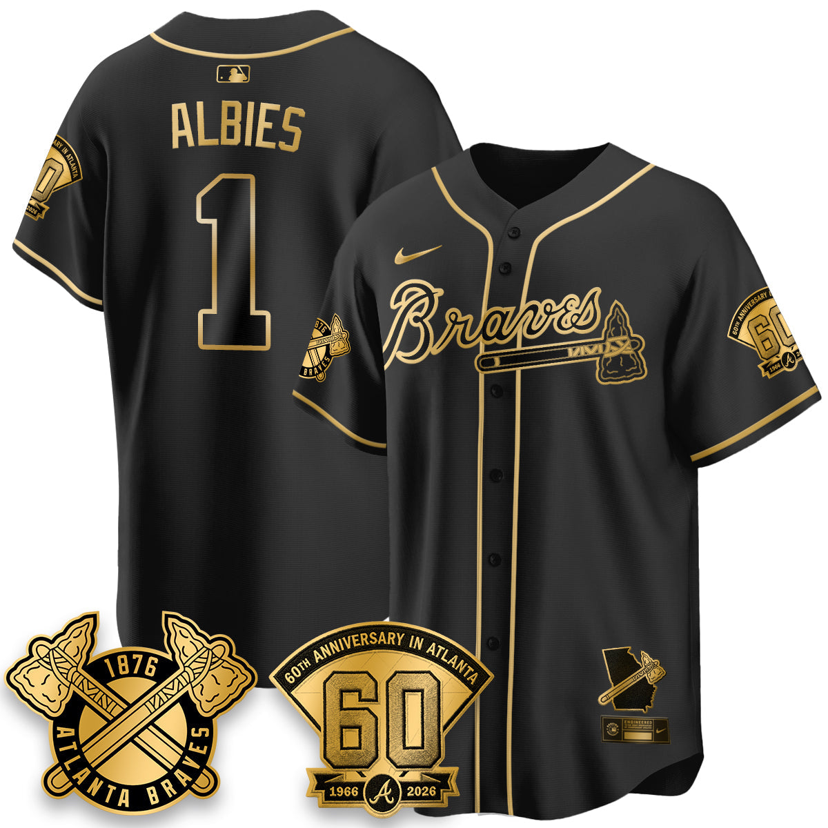 ATL 60th Anniversary Special Edition Vapor Limited Jersey - All Stitched