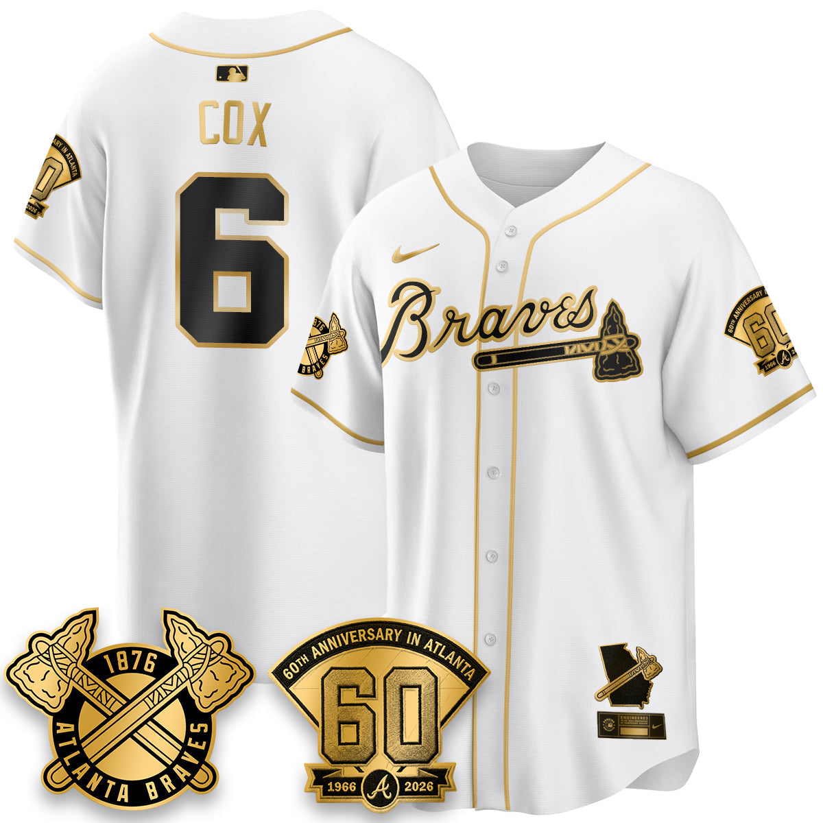 ATL 60th Anniversary Special Edition Vapor Limited Jersey - All Stitched