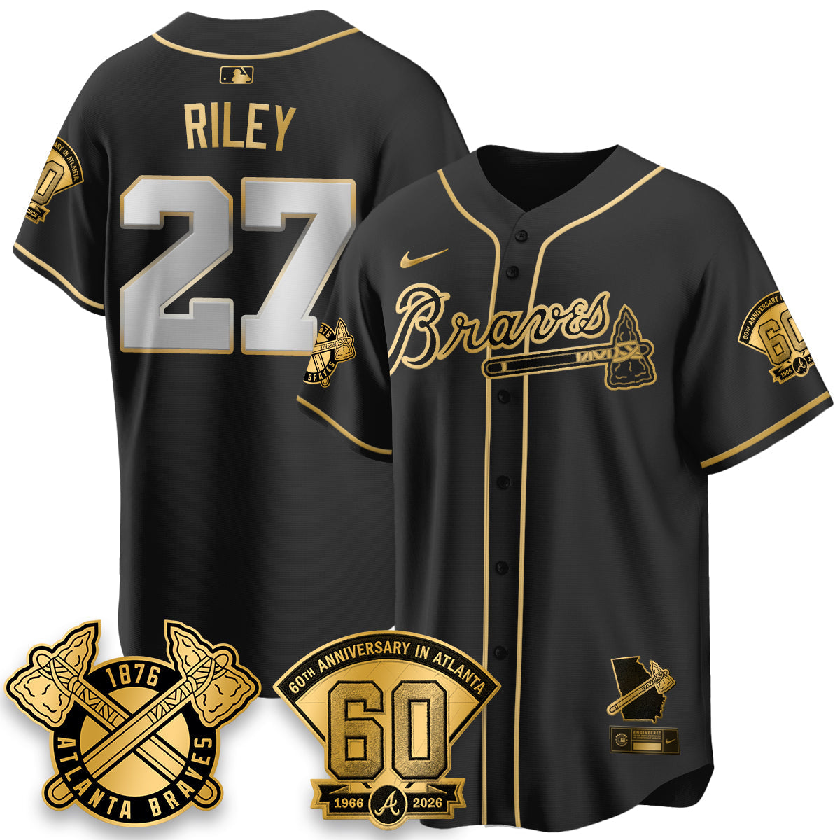ATL 60th Anniversary Special Edition Vapor Limited Jersey - All Stitched