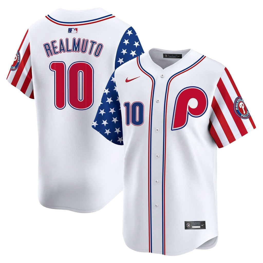 Phillies 2025 Independence Day Vapor Premier Limited Jersey - Stitched